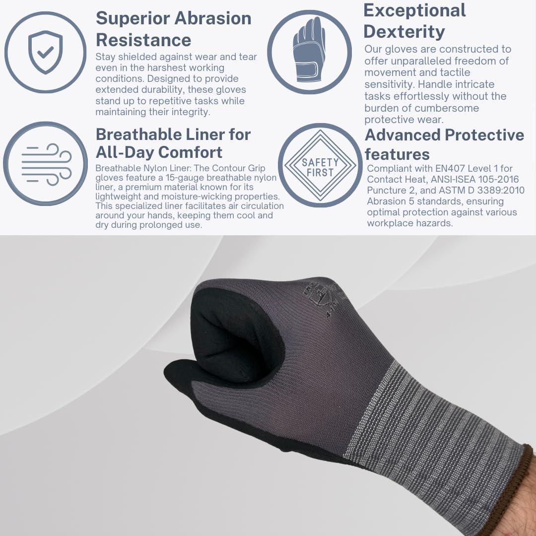 Guantes de Protección Nitrilo Seattle Glove NMF506 - 12 Pares