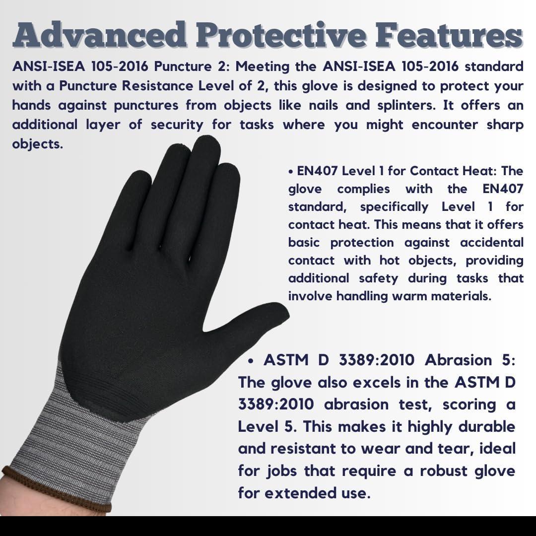 Guantes de Protección Nitrilo Seattle Glove NMF506 - 12 Pares