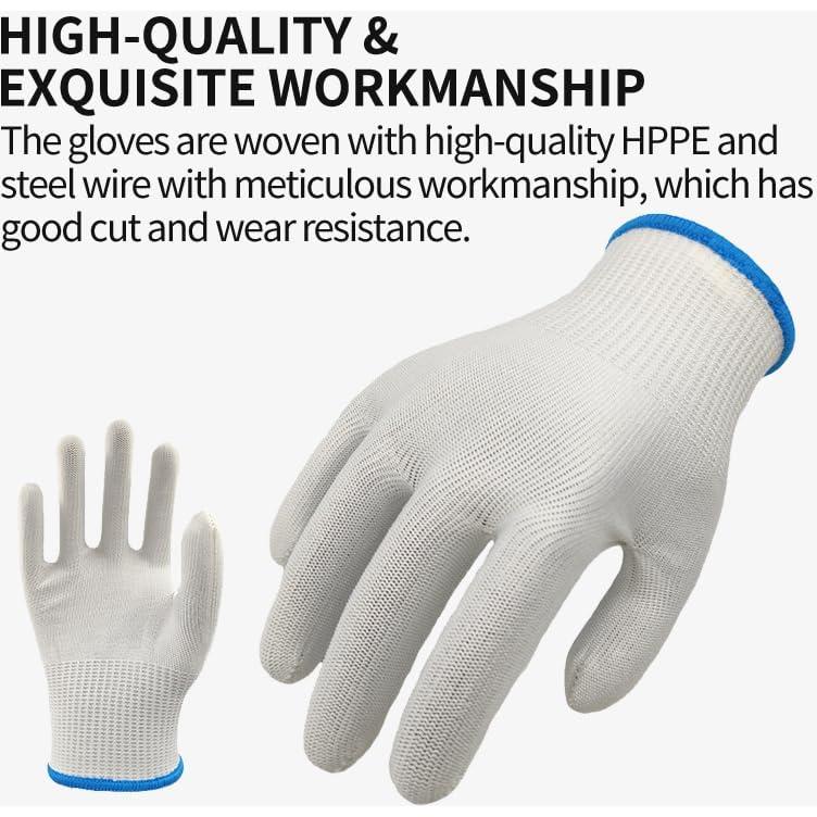 Guantes de Seguridad Resistentes a Cortes Nivel 5 HPPE 13 Gauge