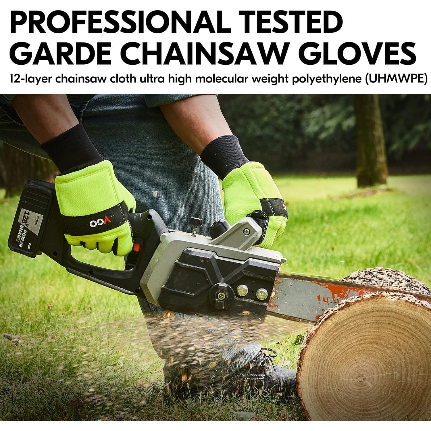 Guantes de Motosierra Vgo! Protección 12 Capas Talla Grande