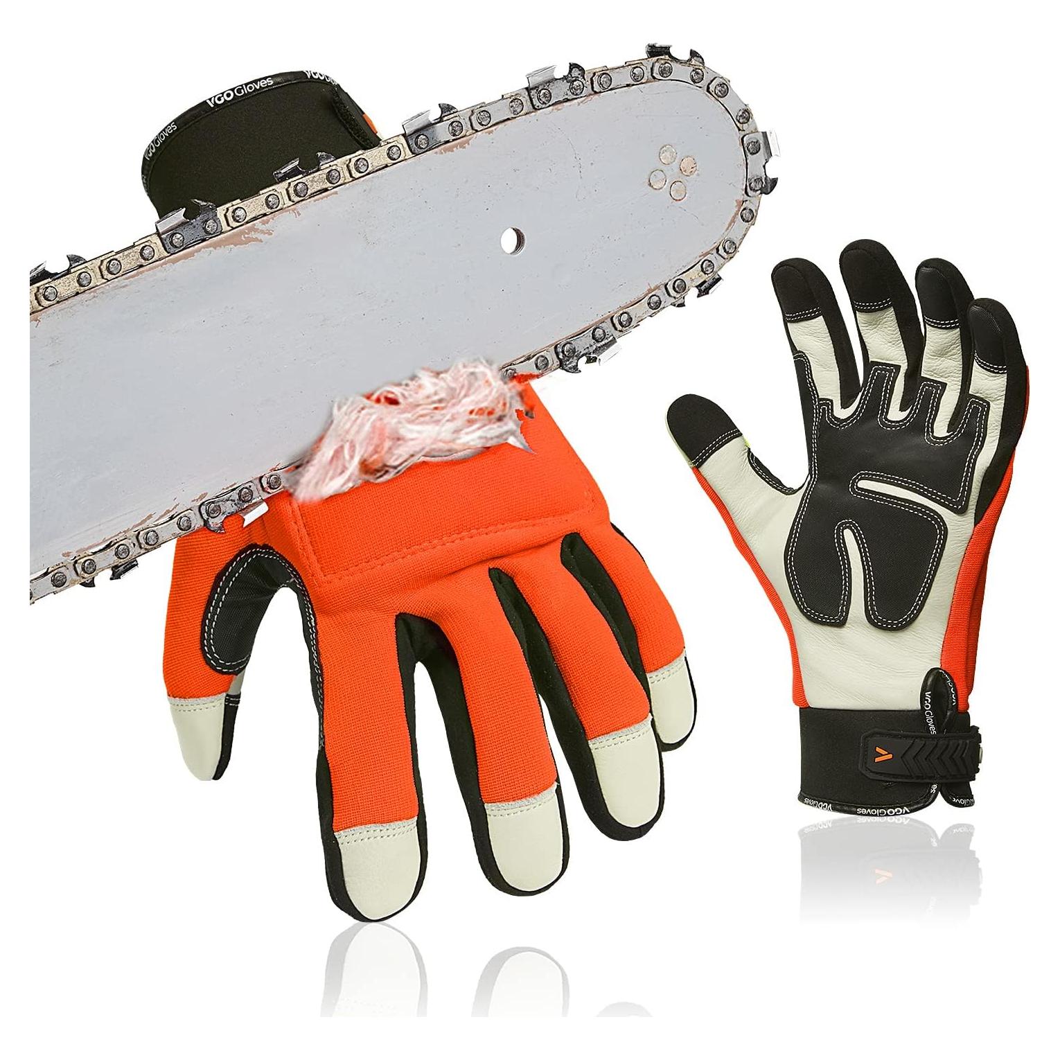 Guantes de Motosierra Vgo - Protección 12 Capas, Talla M