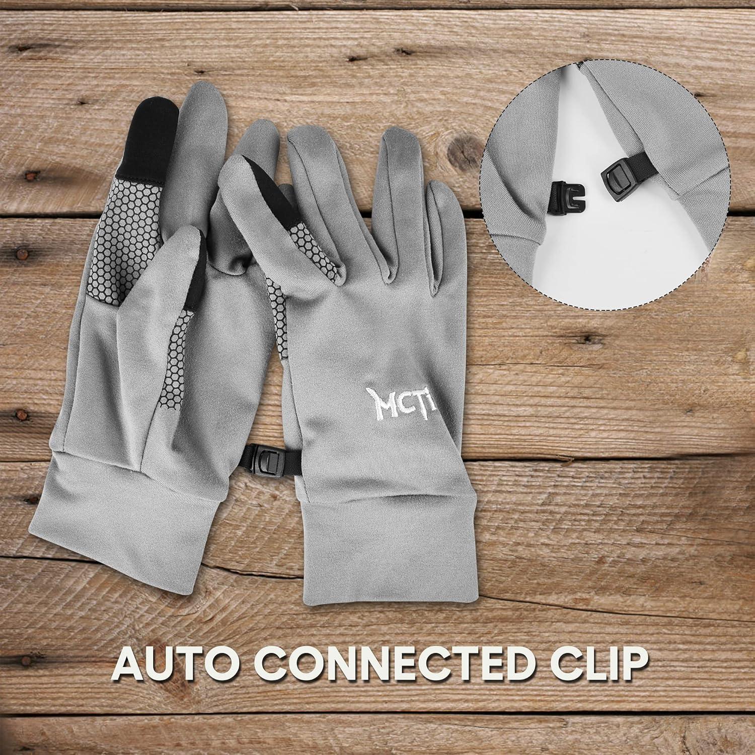 Forro de Guante Táctil MCTi Mediano Gris para Invierno