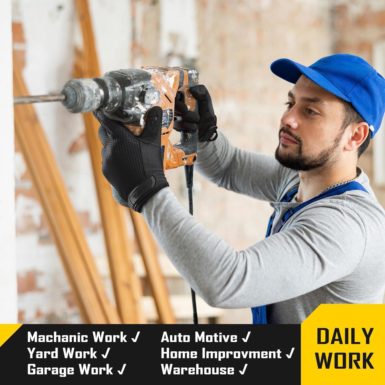 Guantes de Trabajo COOLJOB Tácticos Antideslizantes S-XL