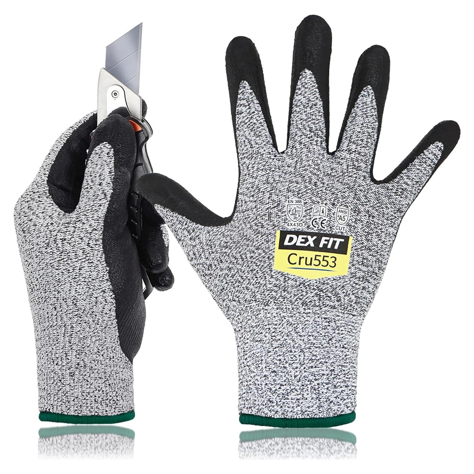 Guantes Resistentes a Cortes Nivel 5 DEX FIT CRU553 - 80 Pares