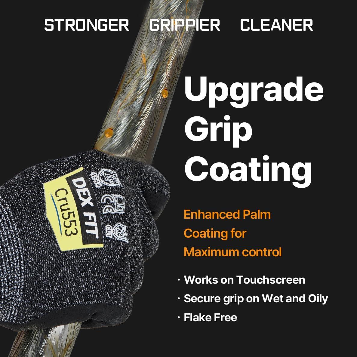 Guantes Resistentes a Cortes Nivel 5 DEX FIT CRU553 - 80 Pares