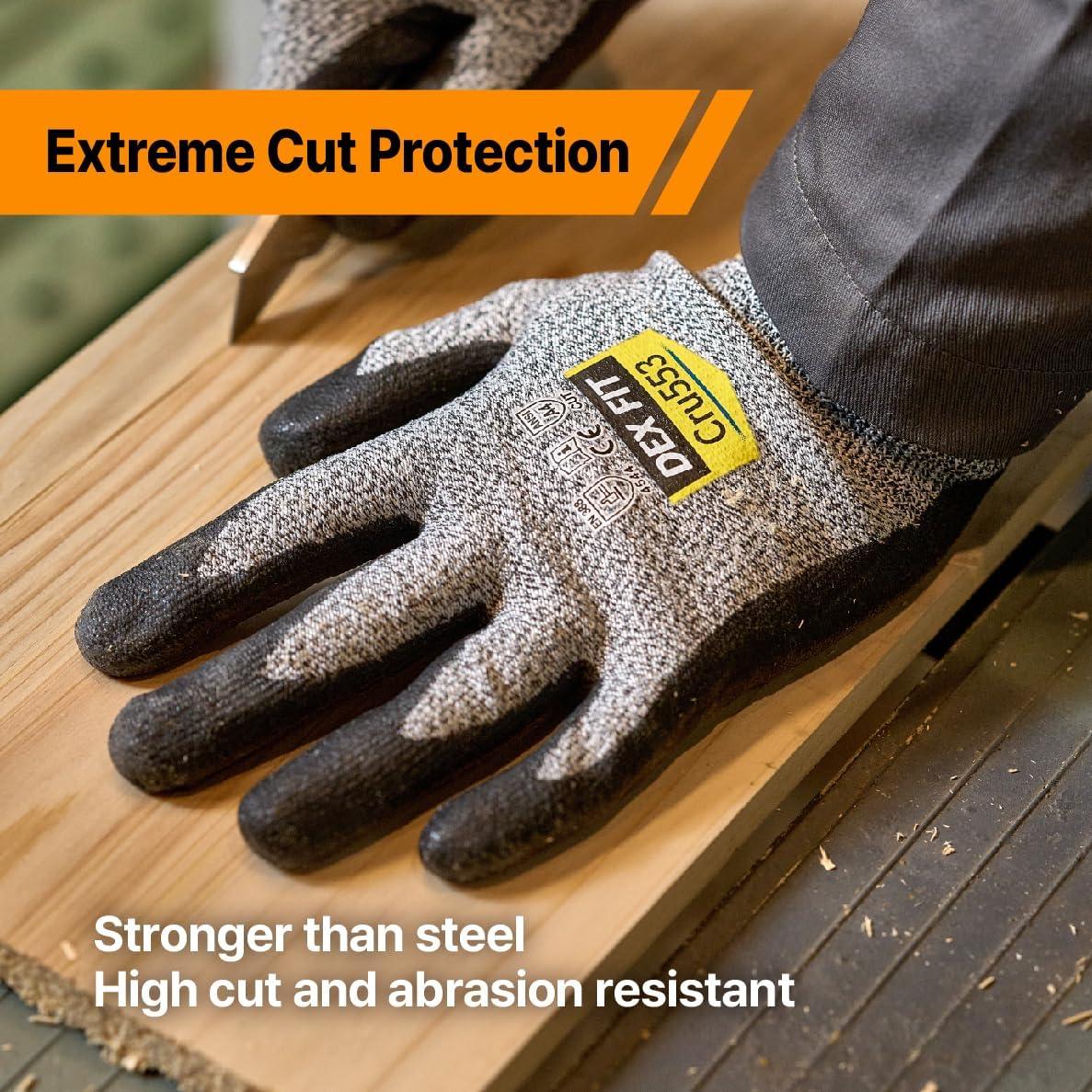 Guantes Resistentes a Cortes Nivel 5 DEX FIT CRU553 - 80 Pares