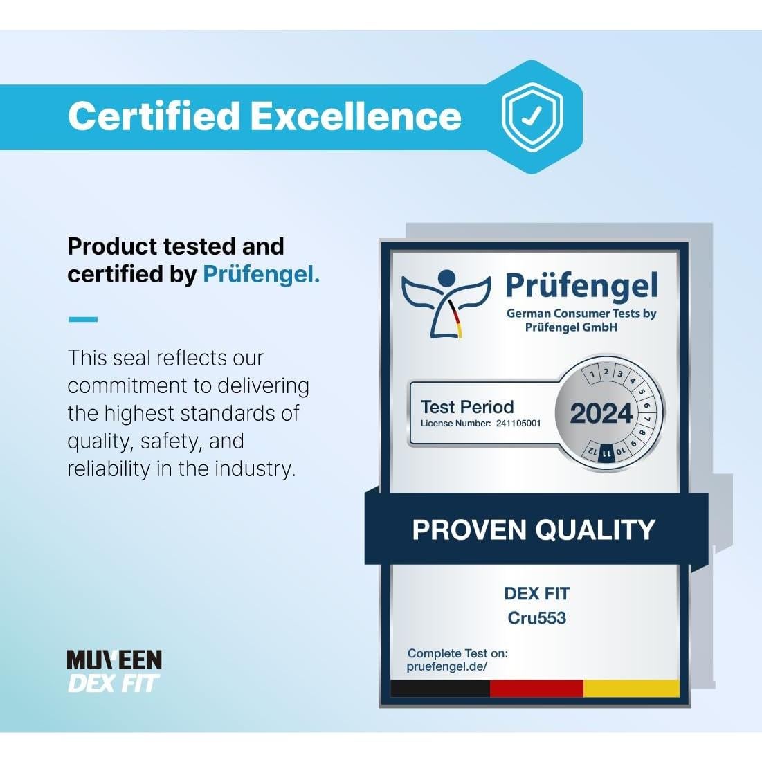 Guantes Resistentes a Cortes Nivel 5 DEX FIT CRU553 - 80 Pares