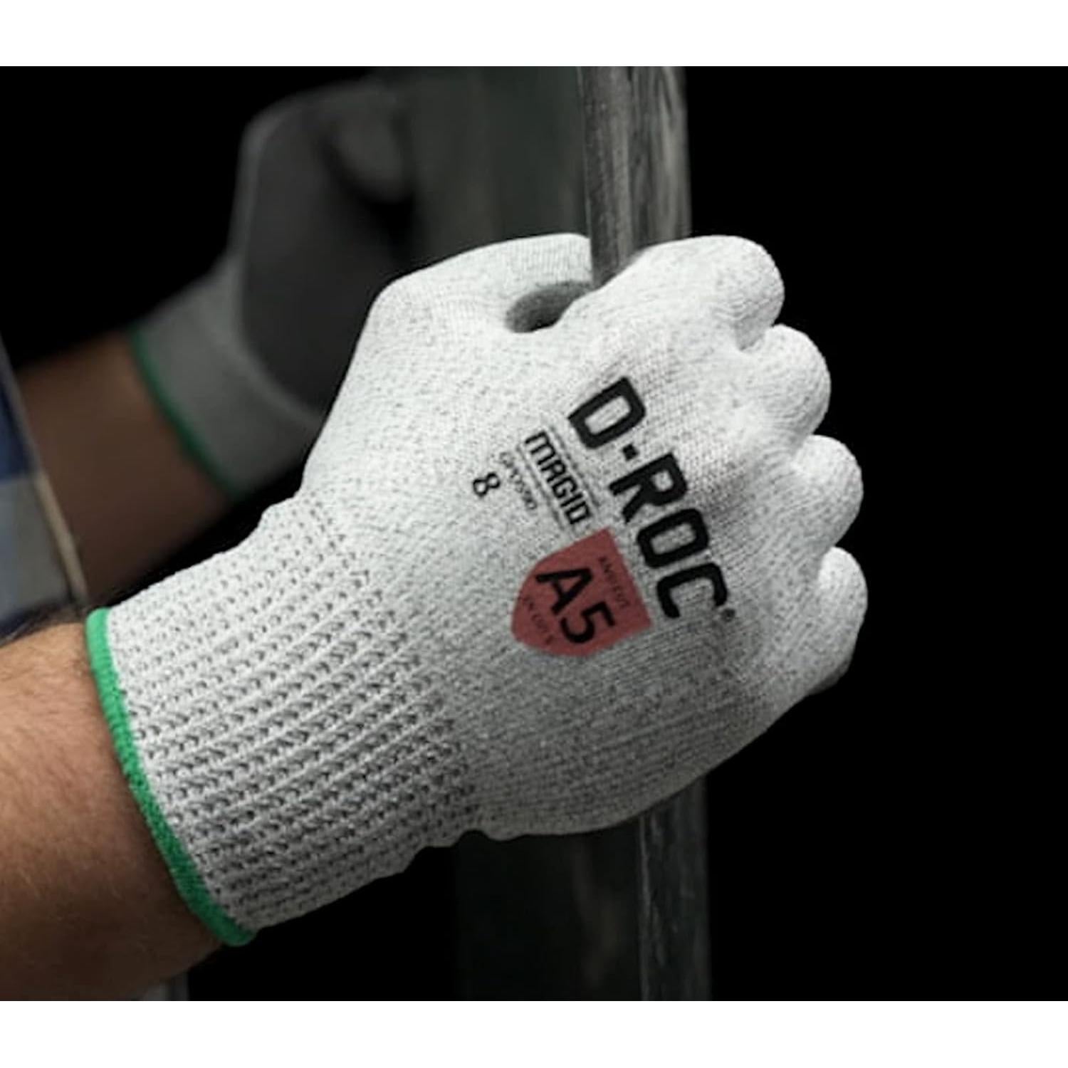 Guantes de Trabajo MAGID D-ROC GPD590 A5 12 Pares T10 Gris