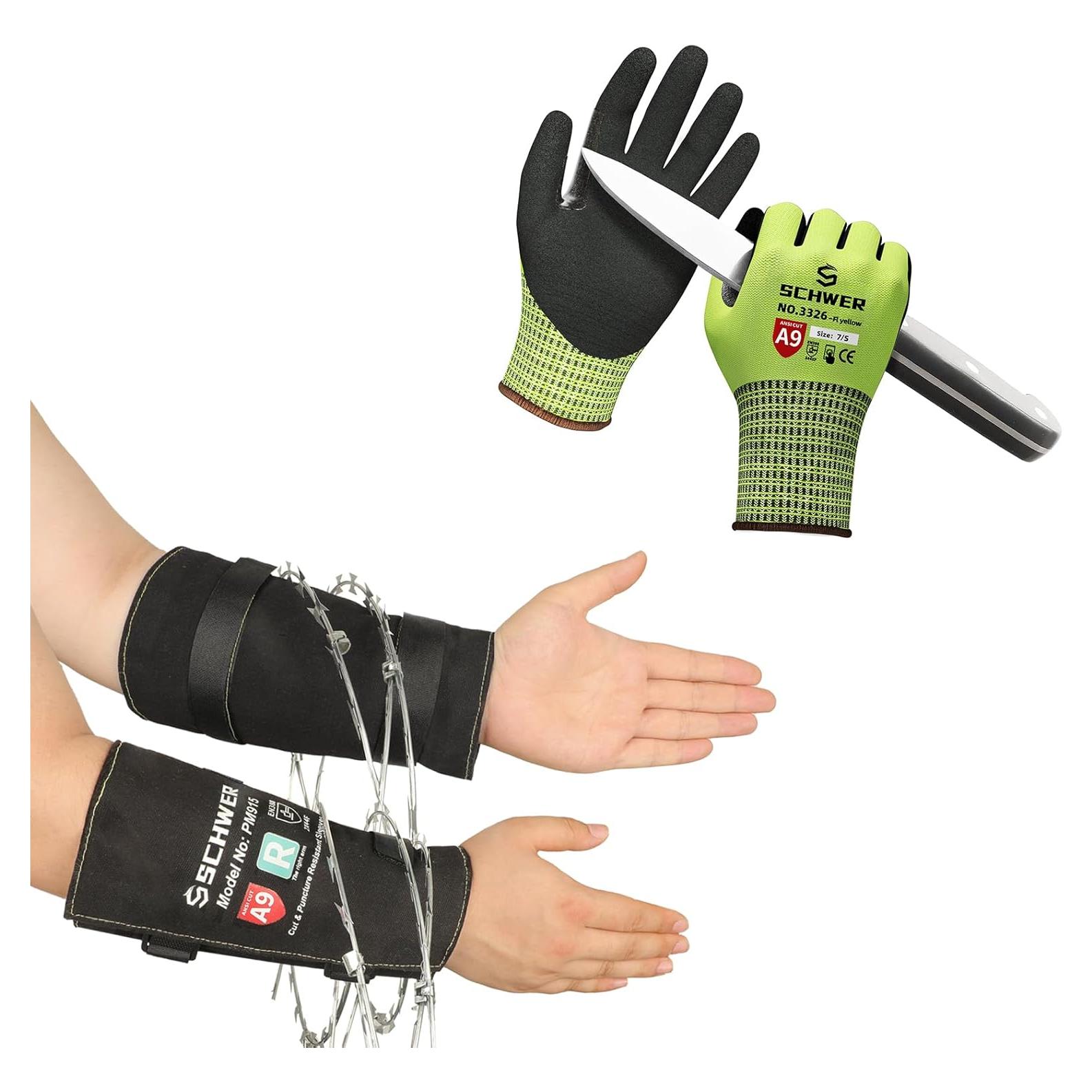 Guantes de Trabajo ProGuard Nivel A9 + Mangas Resistentes S