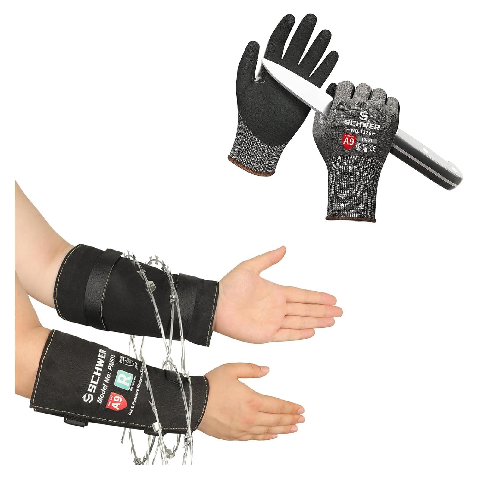 Guantes de Trabajo ProGuard Nivel A9 + Mangas Resistentes S