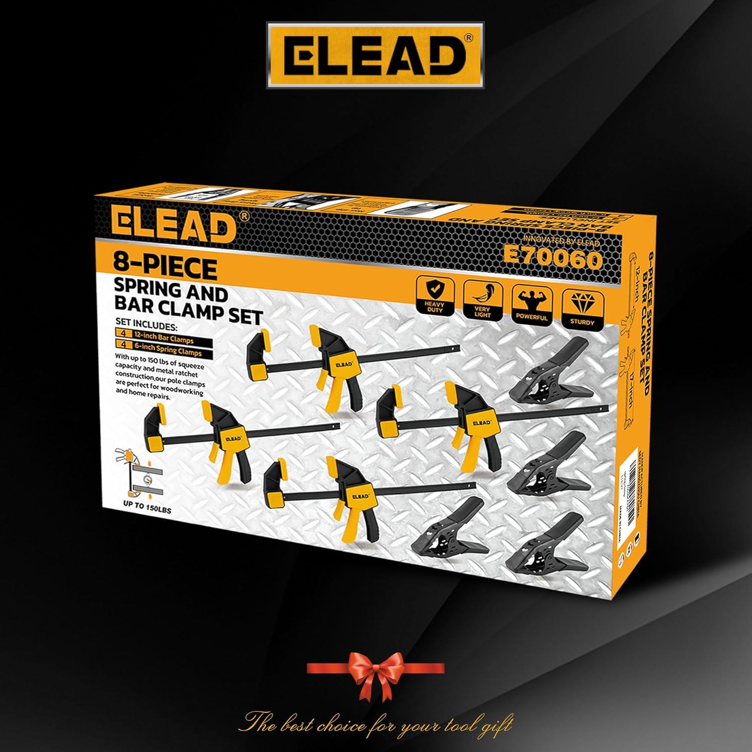 Juego de 8 Abrazaderas de Madera ELEAD 30.48 cm 68 kg