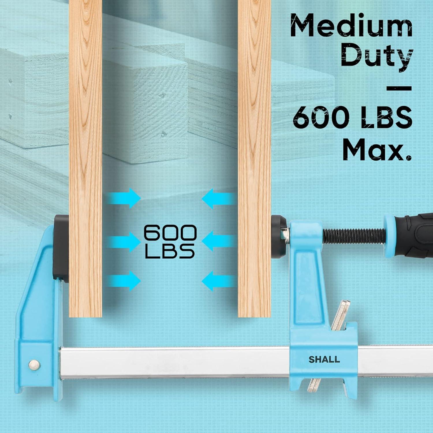 Set de Ganchos de Barra de Acero SHALL 6" (15.24 cm) 4-Pack