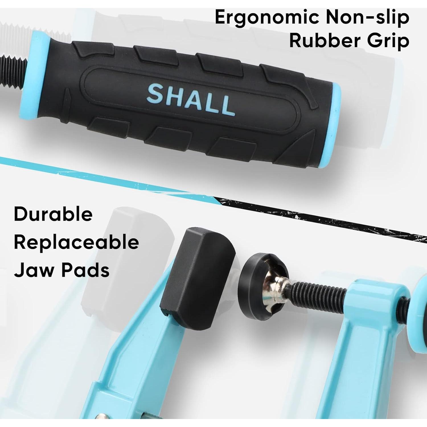 Set de Ganchos de Barra de Acero SHALL 6" (15.24 cm) 4-Pack