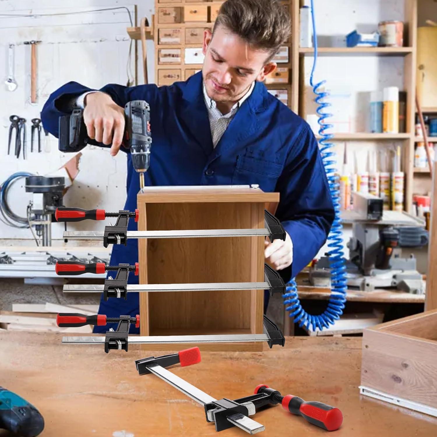 Paquete de 4 Abrazaderas de Barra ZAVOOS 39.88 cm para Madera