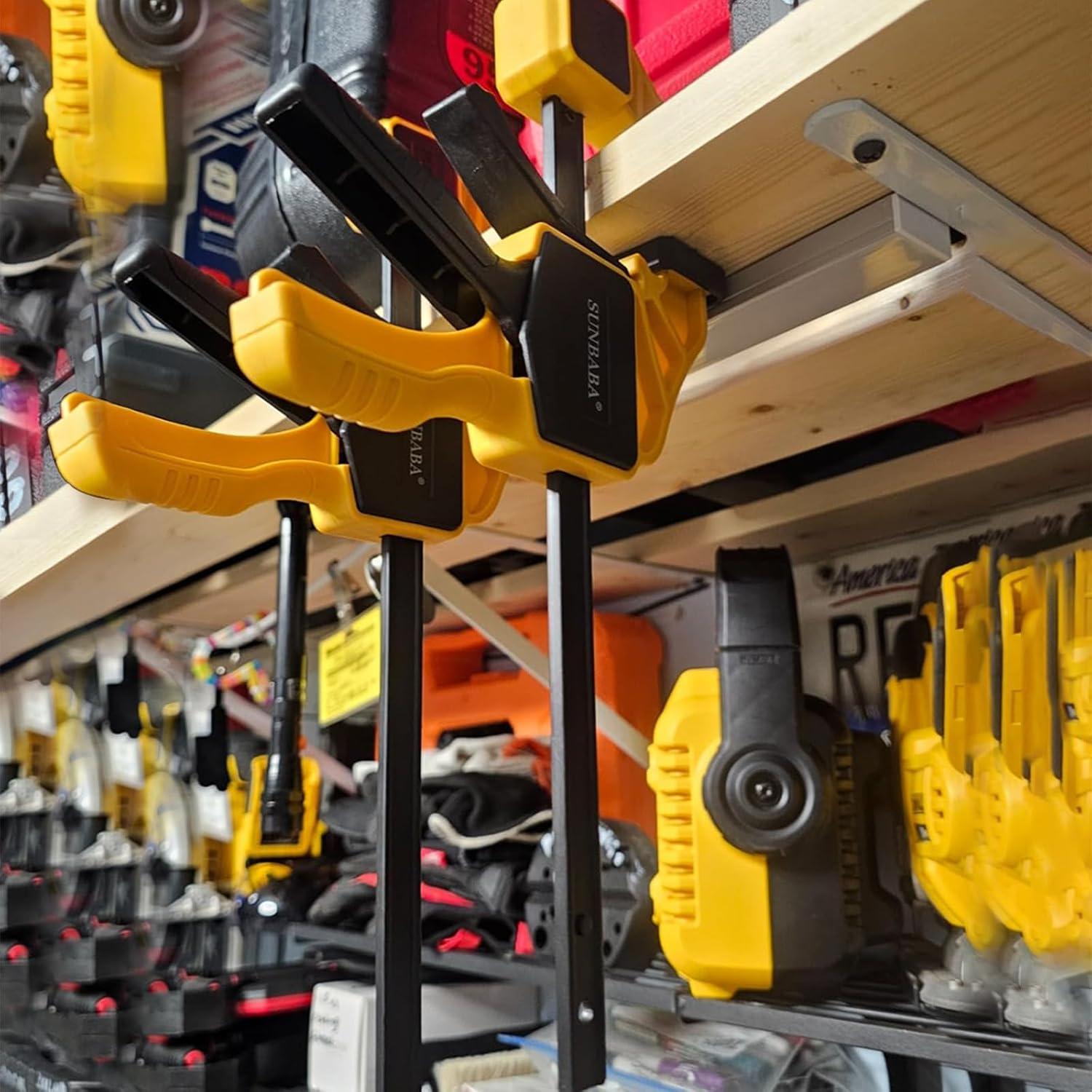 Juego de 6 Abrazaderas de Barra Sunbaba 30cm y 15cm 68kg