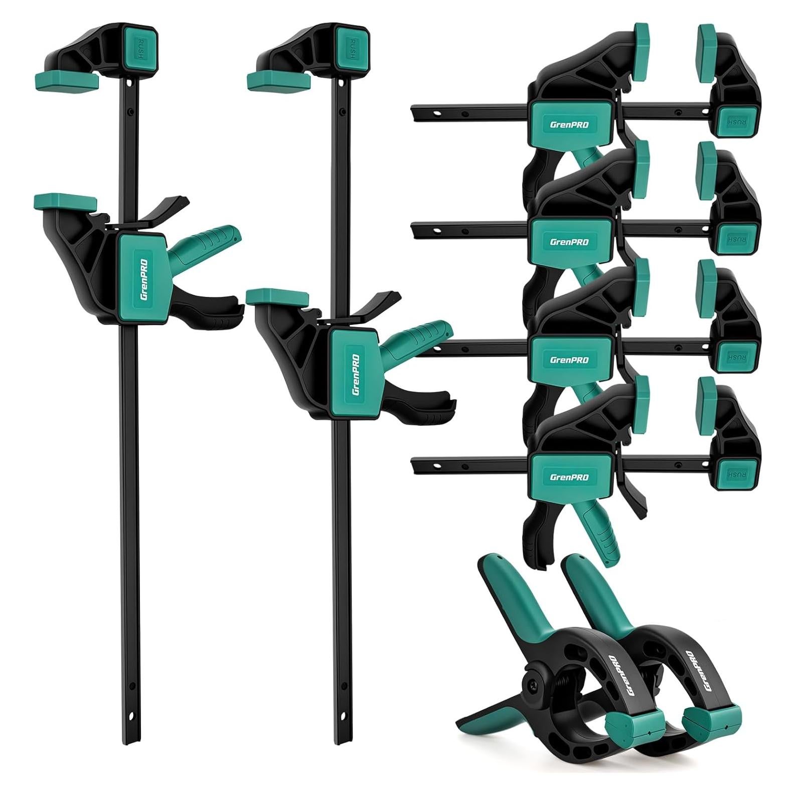 Paquete de 8 Abrazaderas de Barra GrenPRO 6" y 12"