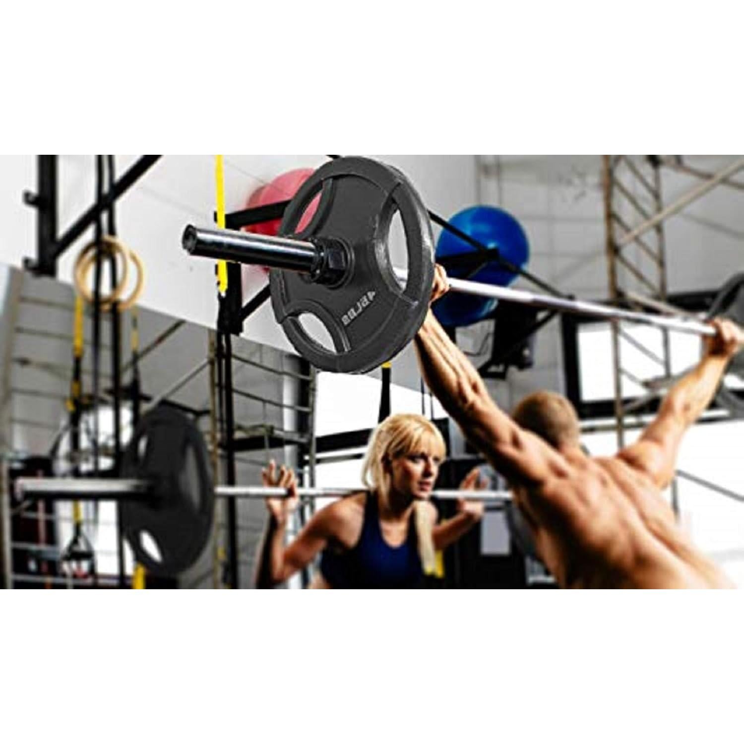 Abrazaderas de barra olímpica Clout Fitness CF-9080-BK, par de clips