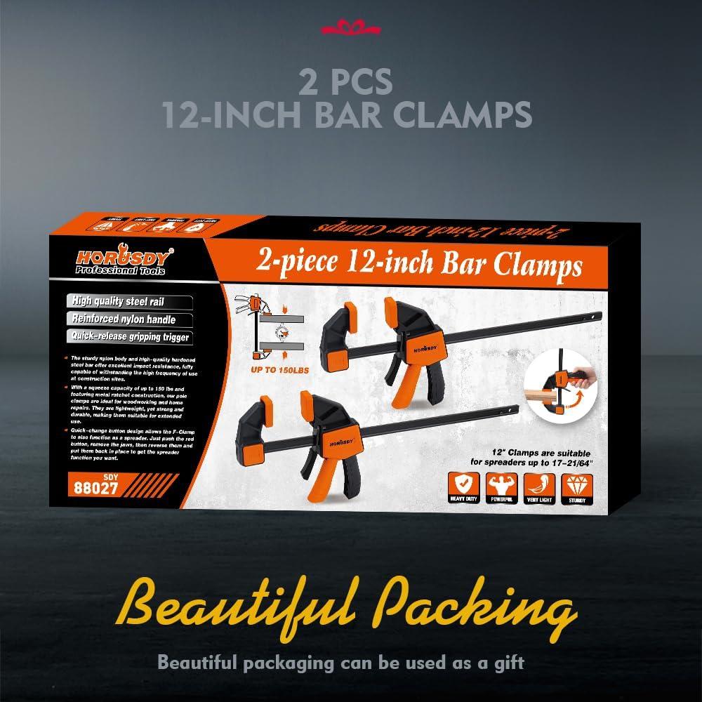 Abrazaderas de Barra 30.48 cm HORUSDY 2 Piezas 68 kg