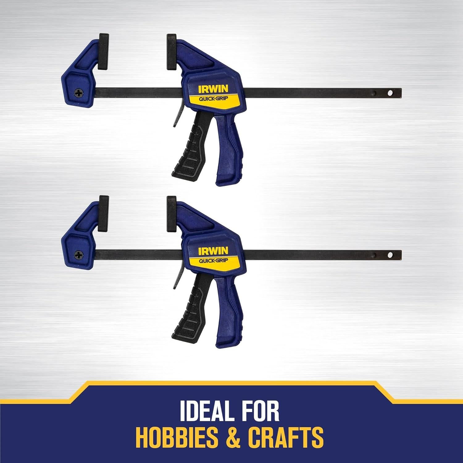 Juego de abrazaderas IRWIN QUICK-GRIP 4 piezas 11.4 cm y 5.1 cm