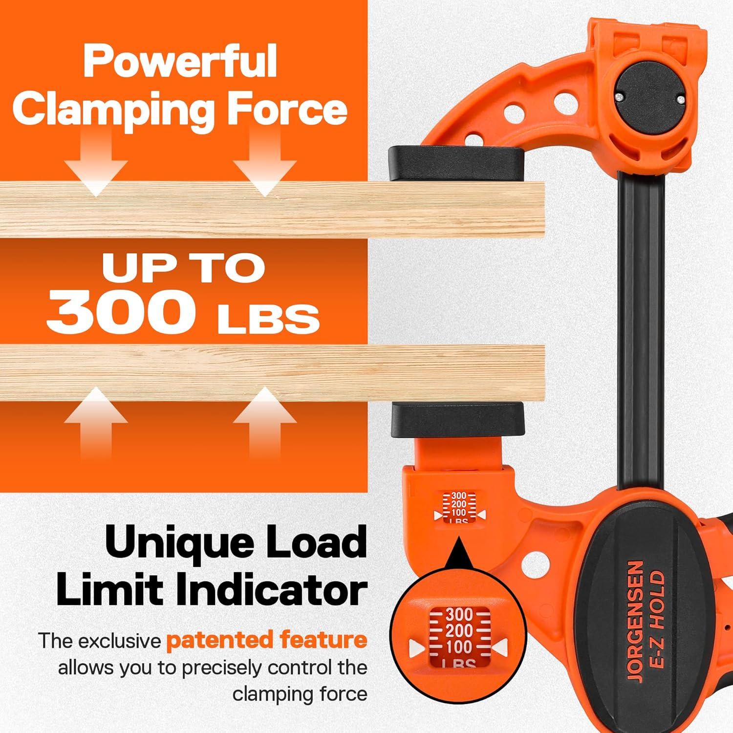 Garras de Bar PONY 12" (30.48 cm) Paquete de 2 con Carga 300 lbs