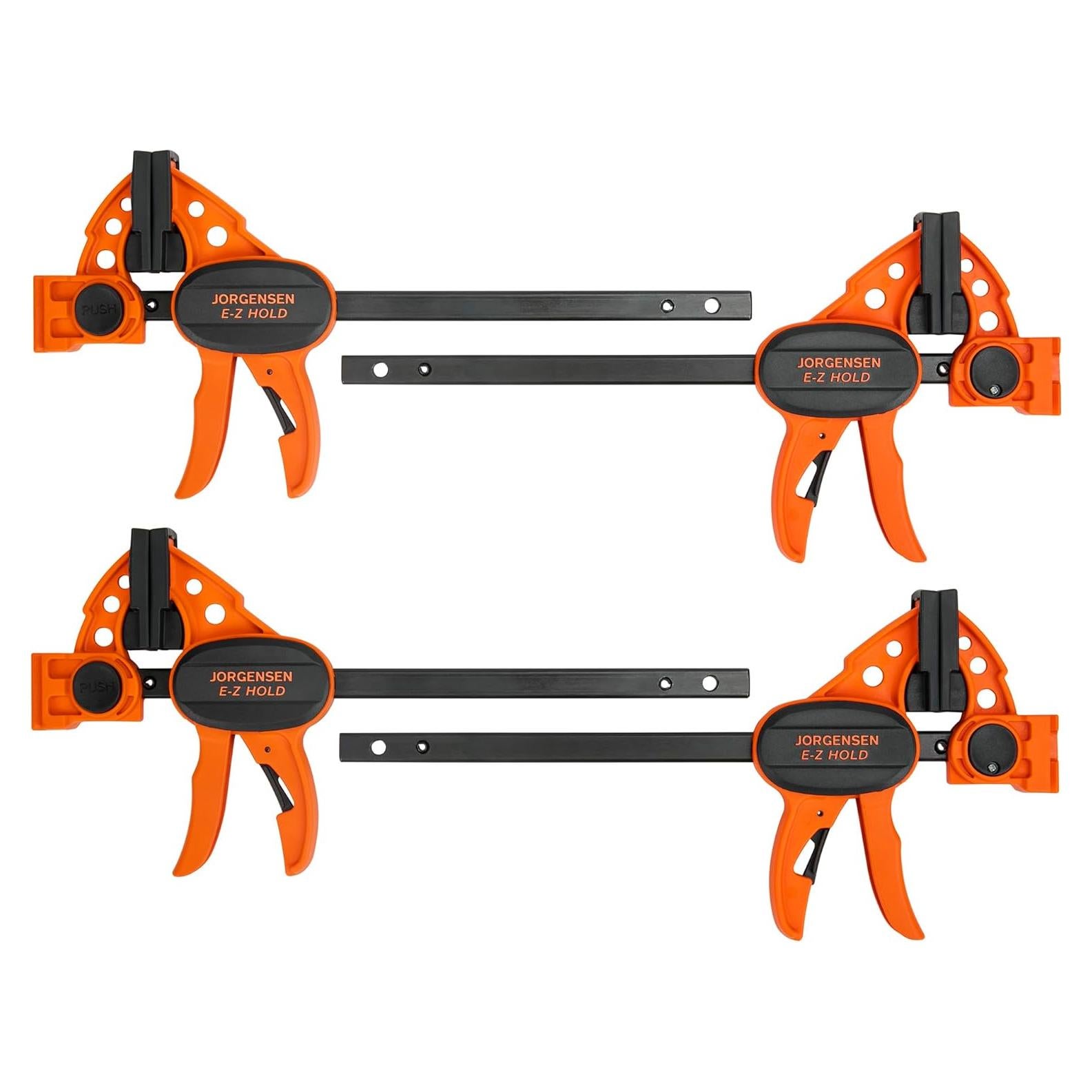 Abrazaderas Jorgensen E-Z Hold 6" Paquete de 4 - 68 kg