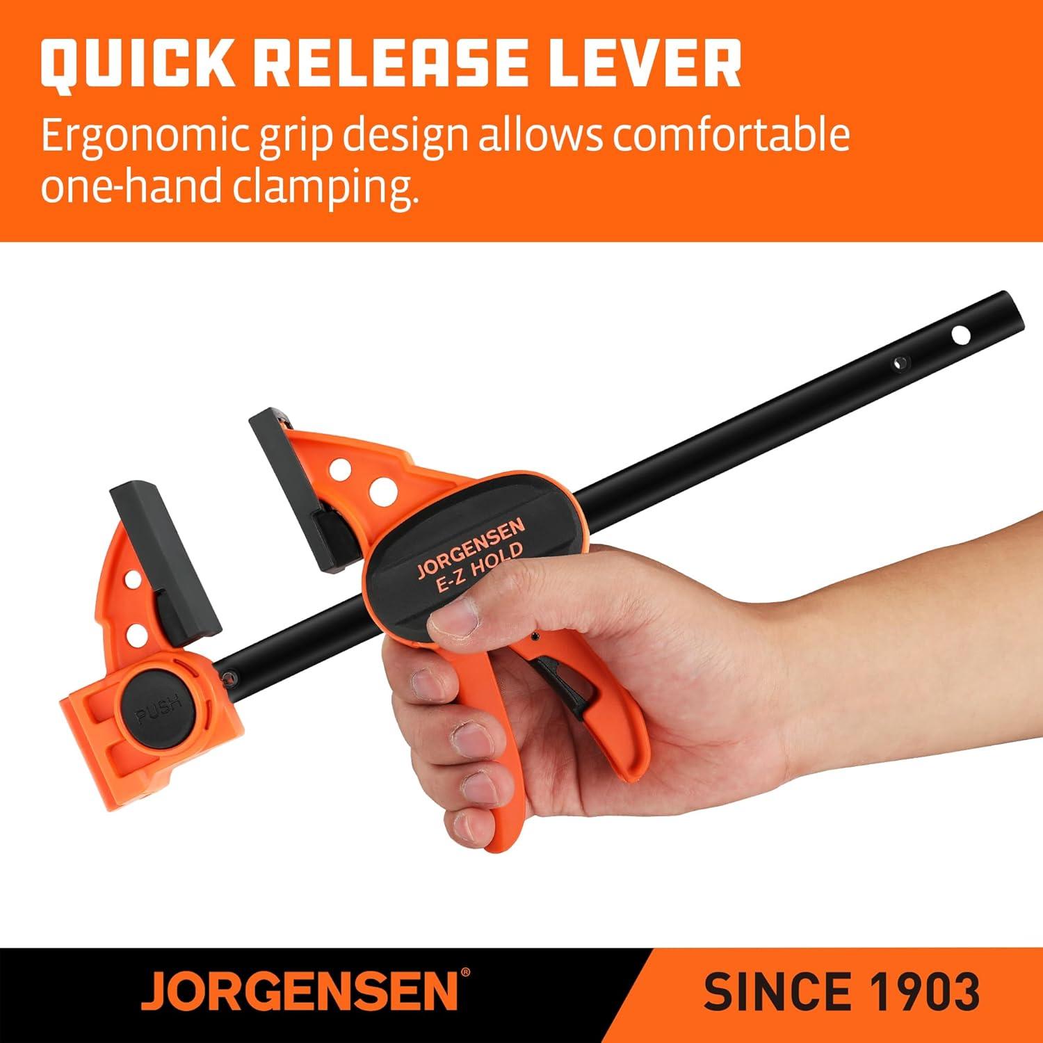 Abrazaderas Jorgensen E-Z Hold 6" Paquete de 4 - 68 kg