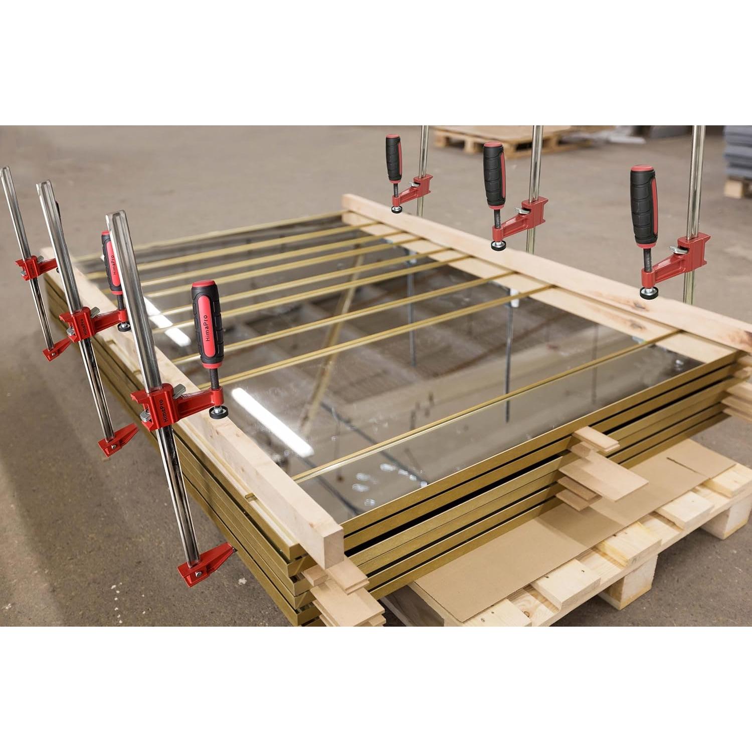 Juego de Abrazaderas F HimaPro 24" Acero 600 kg 2 Pzas