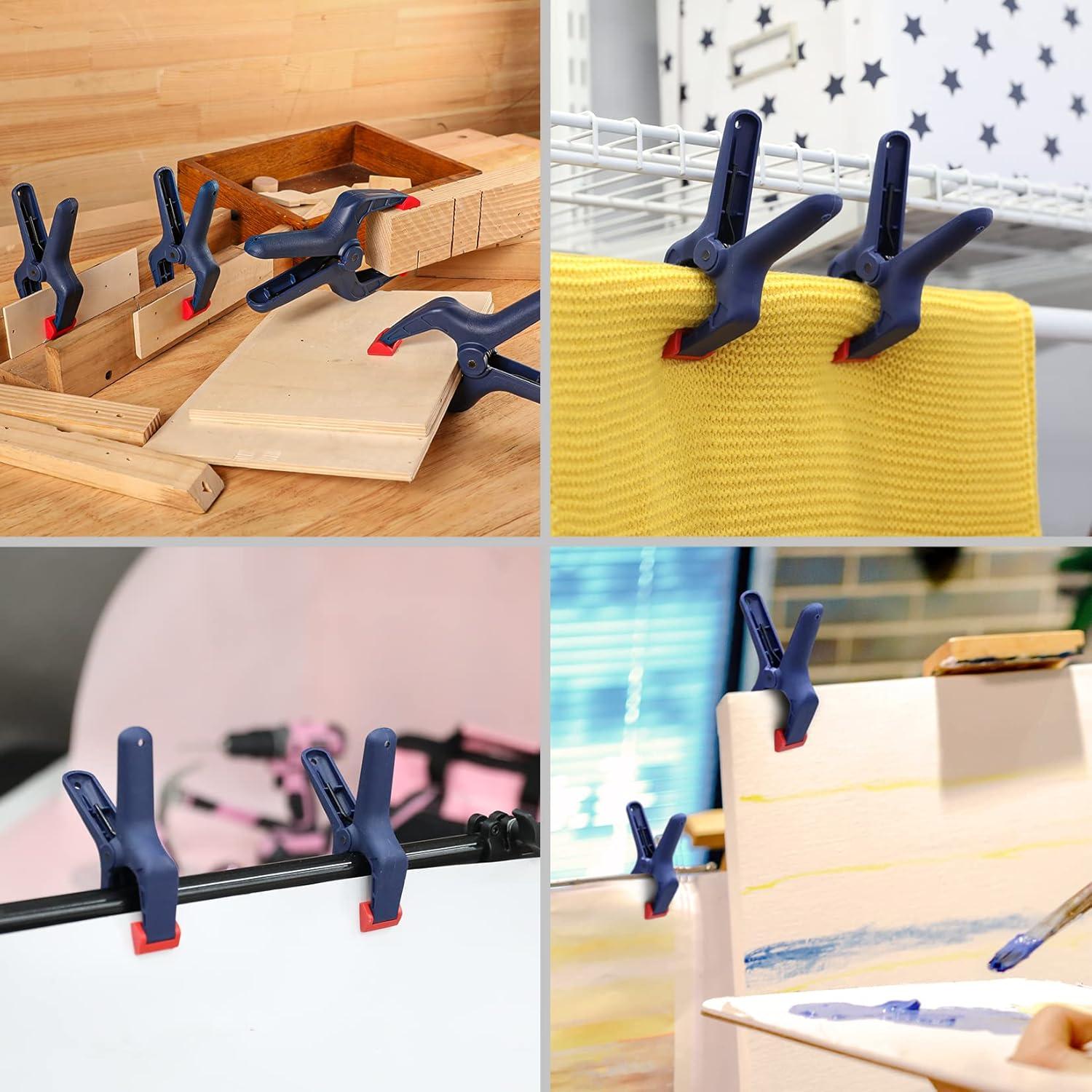 Juego de 8 Abrazaderas de Carpintería WORKPRO 11.43 cm