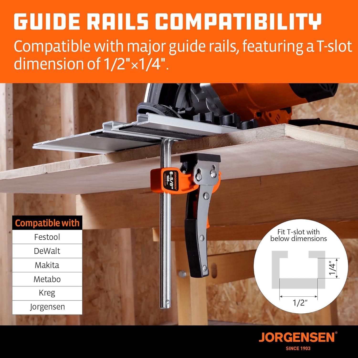 Abrazaderas de Mesa Jorgensen 16.83 cm 2 Piezas 181.44 kg