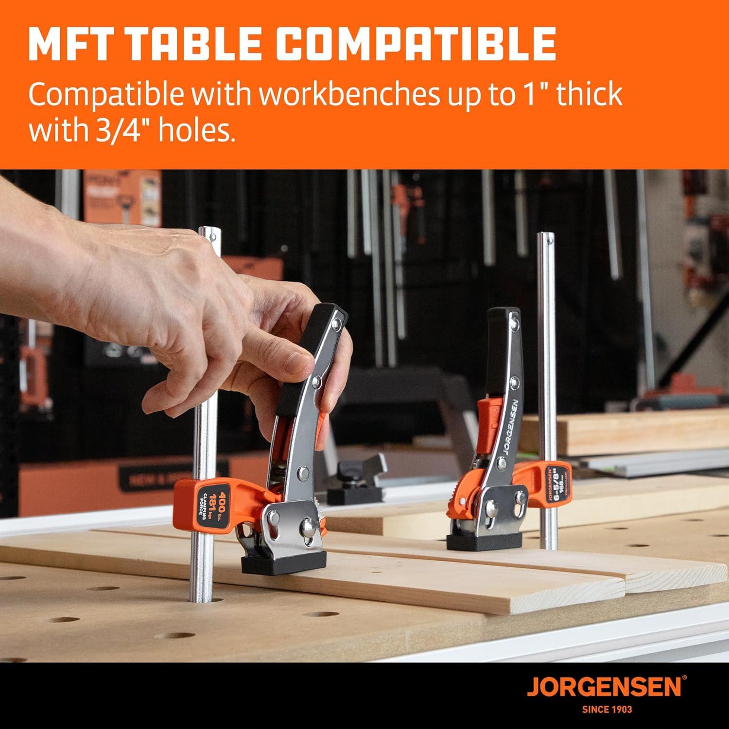 Abrazaderas de Mesa Jorgensen 16.83 cm 2 Piezas 181.44 kg