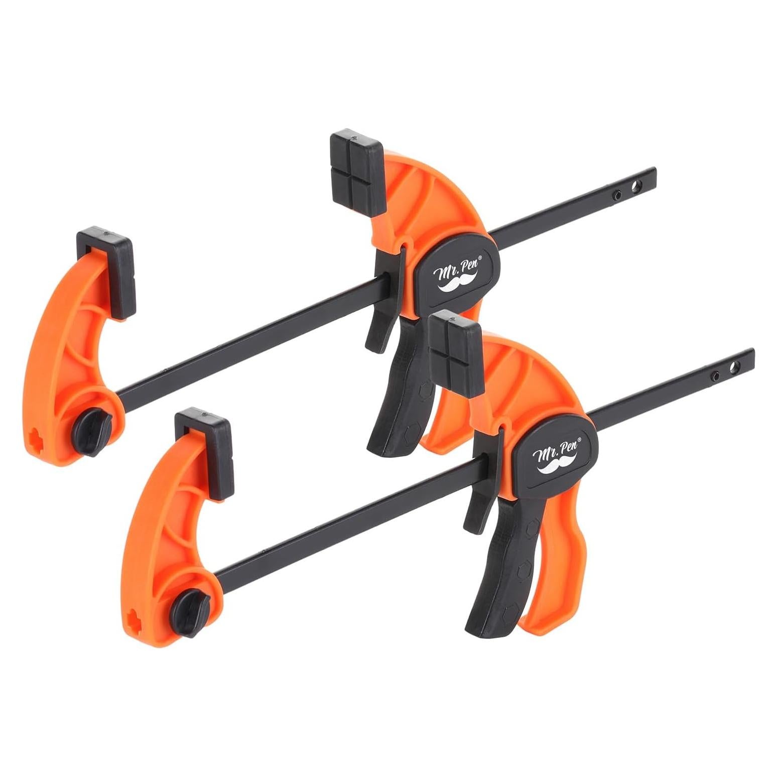 Abrazaderas de Carpintería Mr. Pen 15.24 cm 2 Paquete Naranja