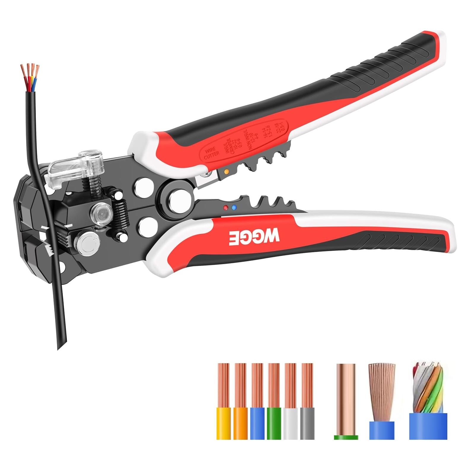 Pelacables Autoajustable WGGE WG-014 para AWG 10-24, 20.32 cm