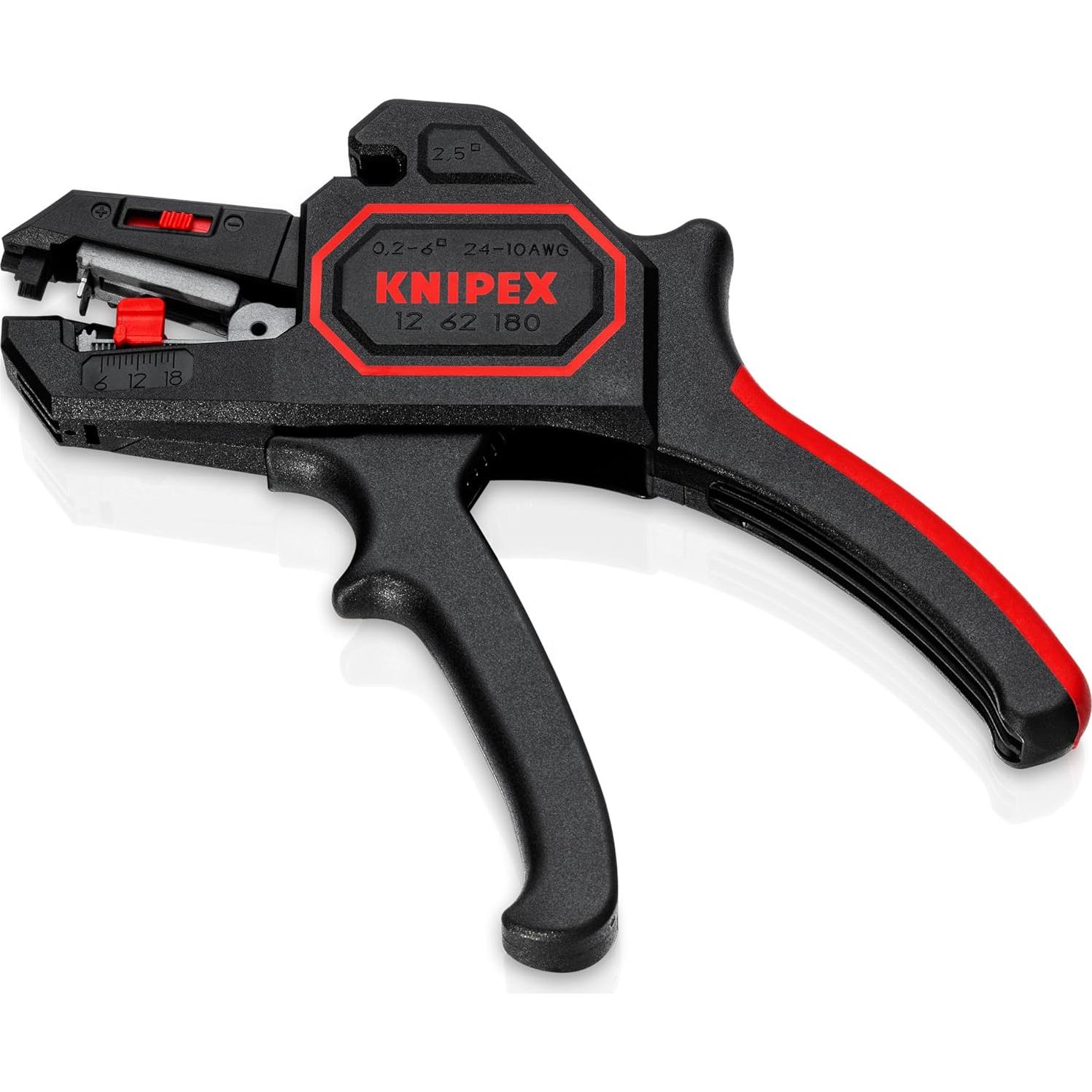 Pelacables Automático KNIPEX 12 62 180, 7.49 cm, Ergonómico