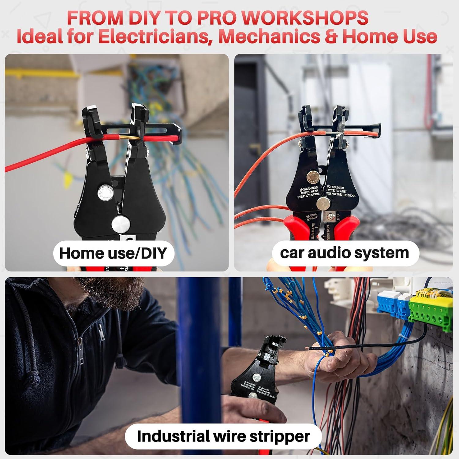 Pelacables Automático GKG 3 en 1 para Cables 10-22 AWG