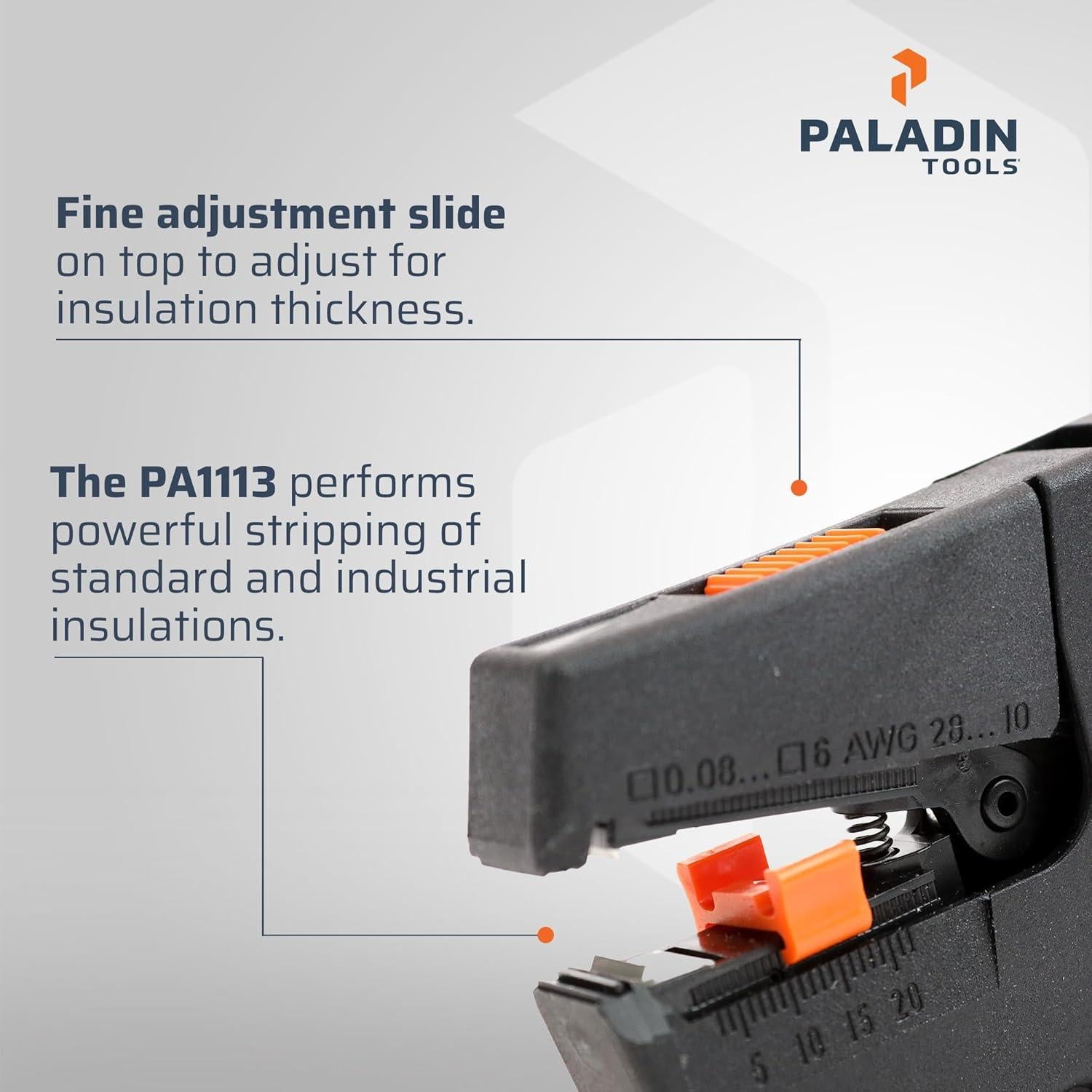 Pelador de Cables Automático Paladin STRIPAX PRO 6 28-10 AWG