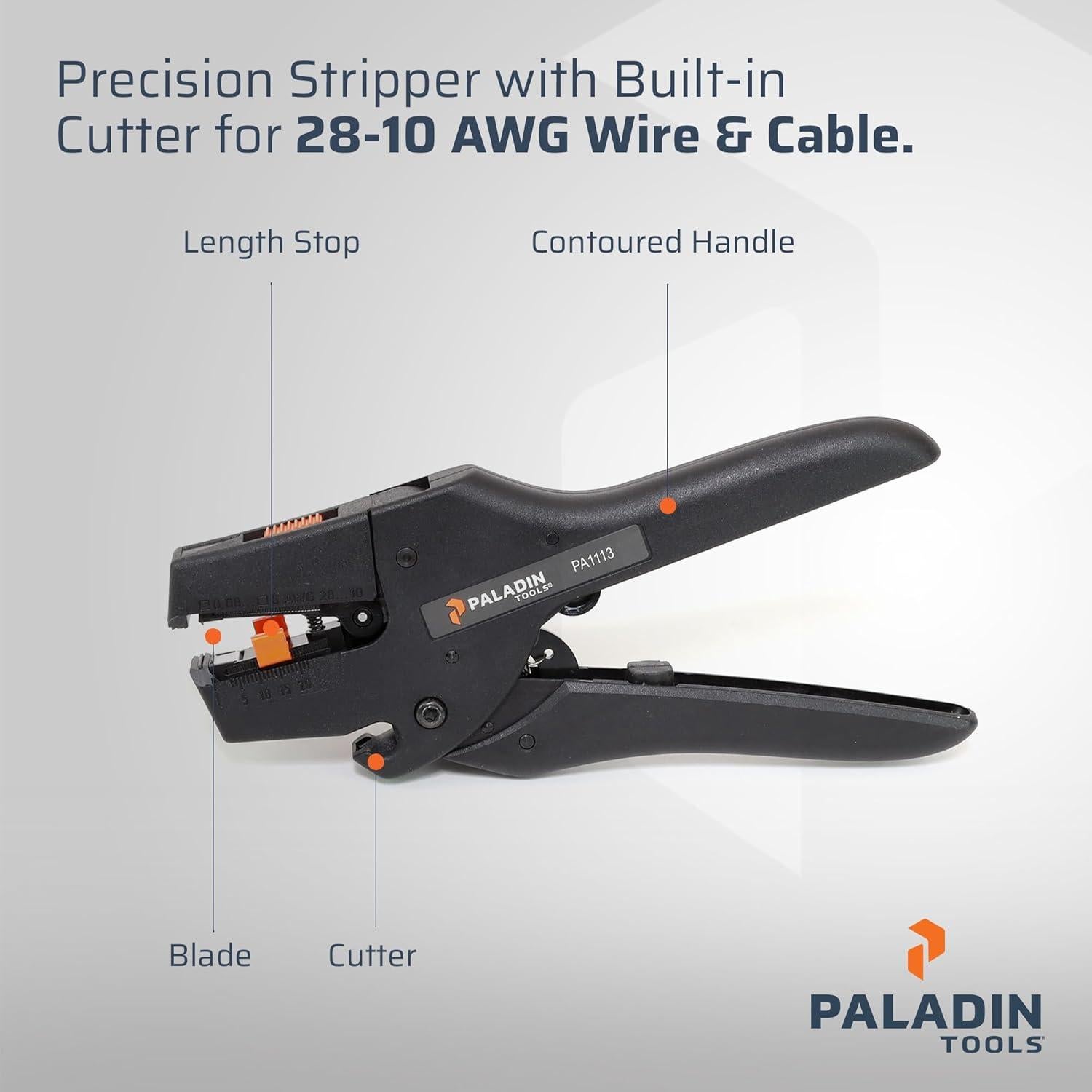 Pelador de Cables Automático Paladin STRIPAX PRO 6 28-10 AWG