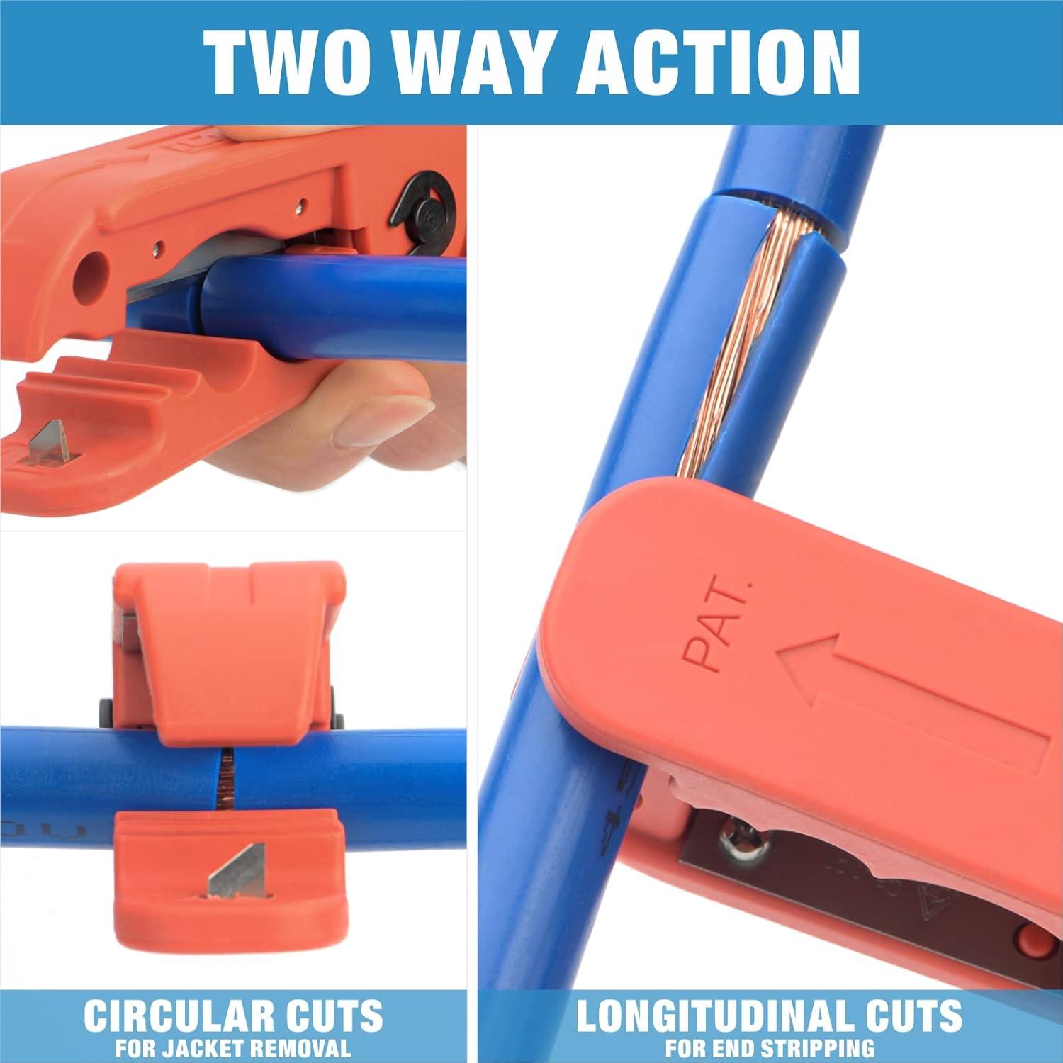 Desforrador de Cables IWISS ICP-240 para AWG 12 a 4/0