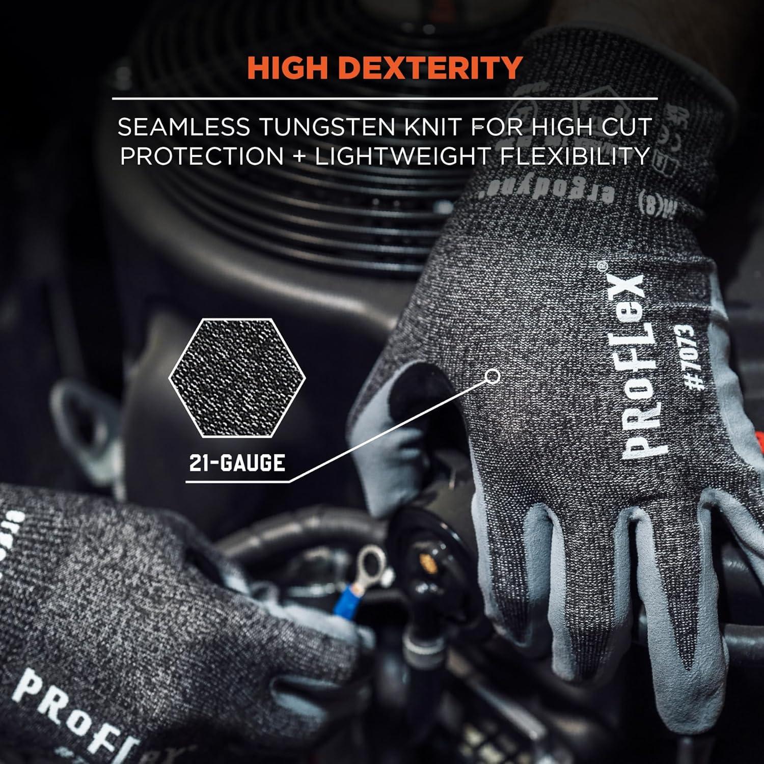 Guantes Cortos Ergodyne ProFlex 7073 A7 Nitrilo Táctil 21g