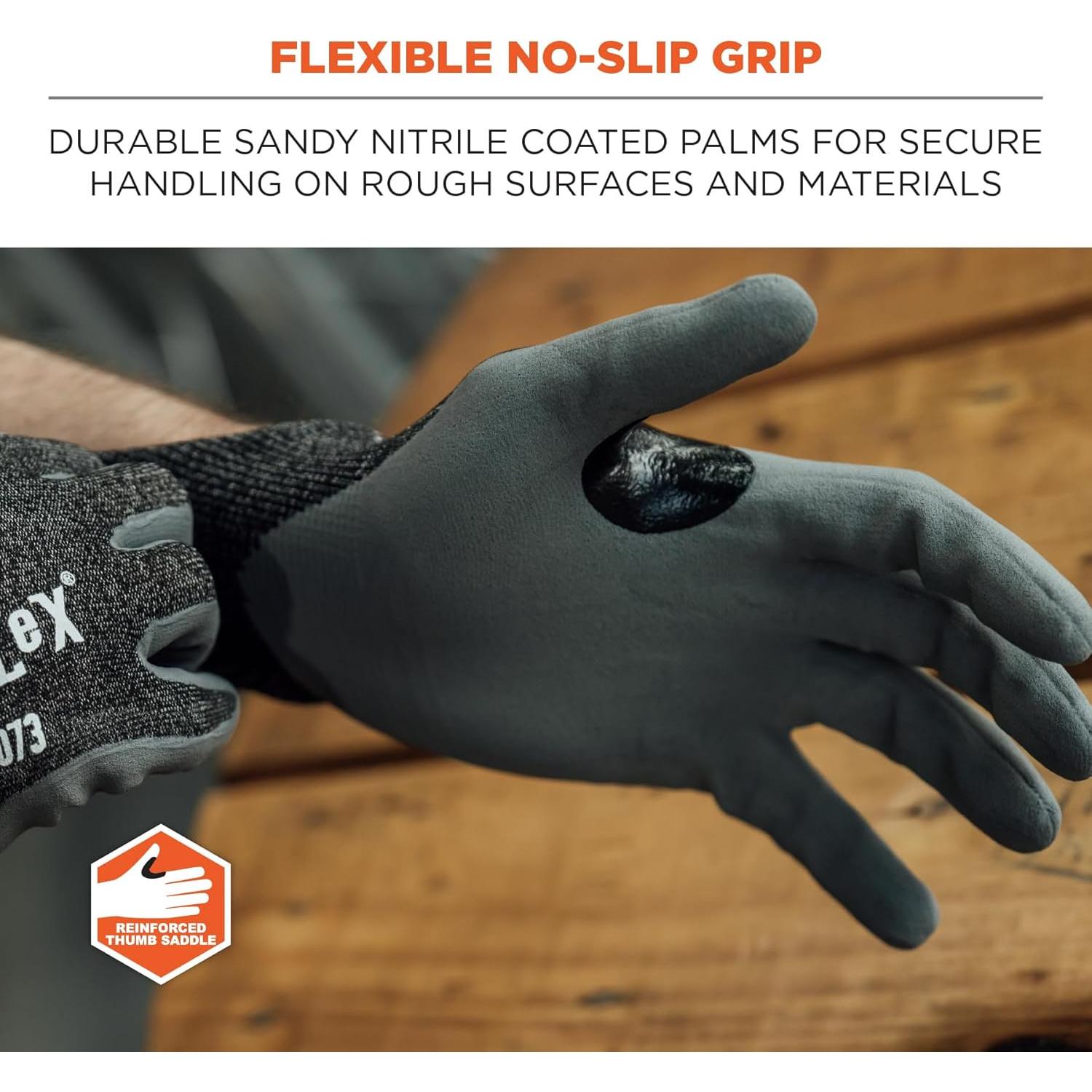 Guantes Cortos Ergodyne ProFlex 7073 A7 Nitrilo Táctil 21g