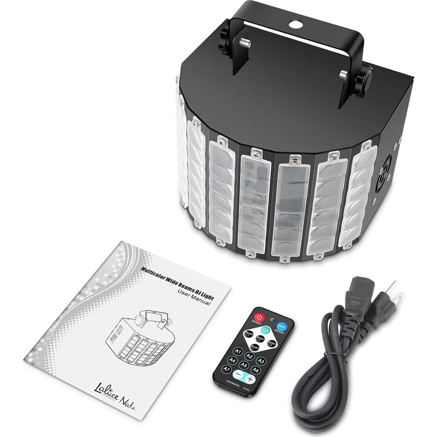 Luz de Escenario DJ LaluceNatz 27W RGB Activada por Sonido