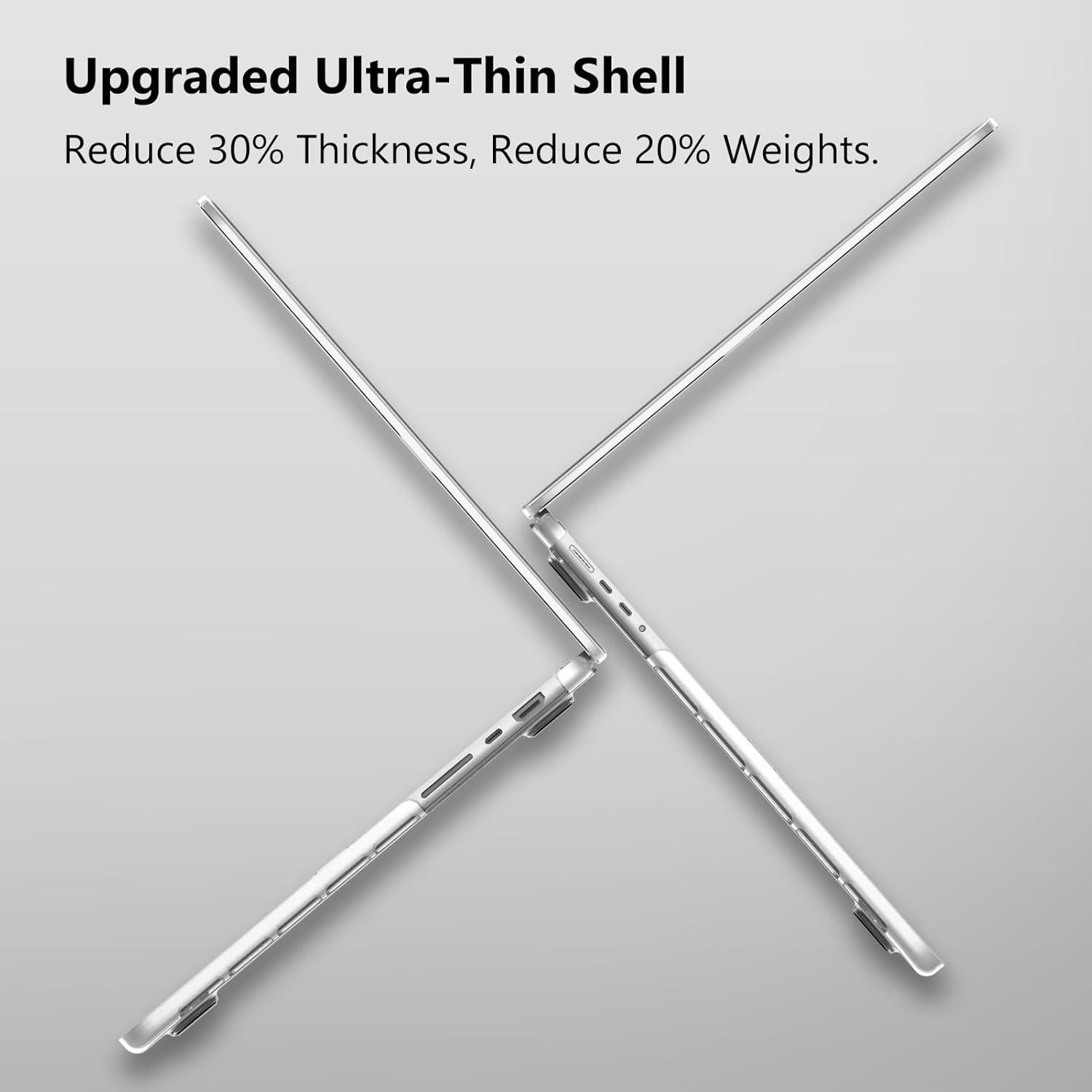 Funda Fintie para MacBook Pro 16" 2021-2024 Ultra-Transparente