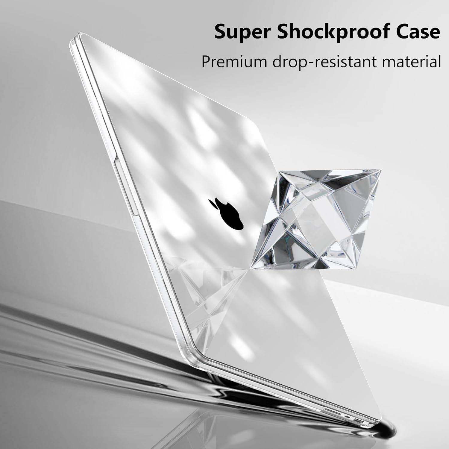 Funda Fintie para MacBook Pro 16" 2021-2024 Ultra-Transparente