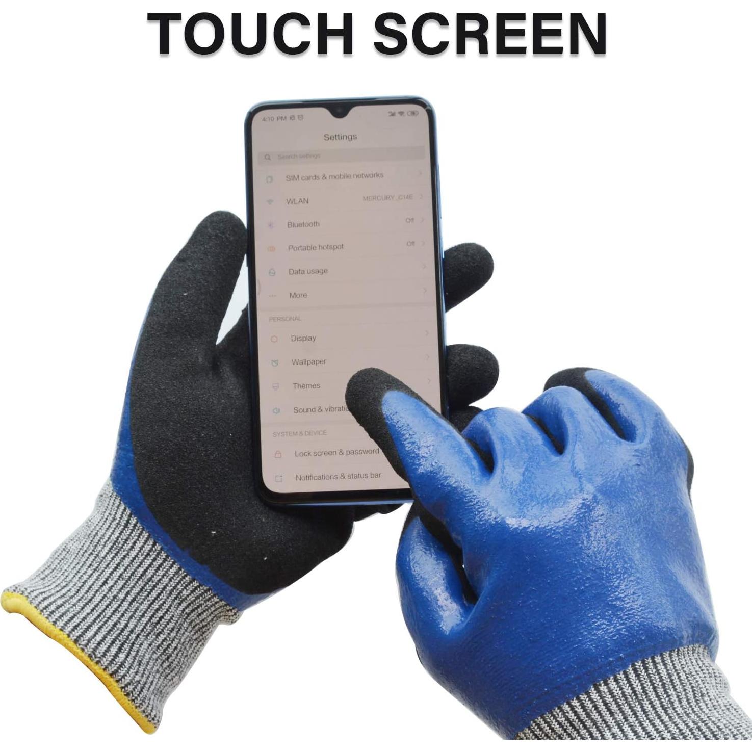 Guantes de Jardinería GLOSAV Medianos Nitrilo Antideslizantes