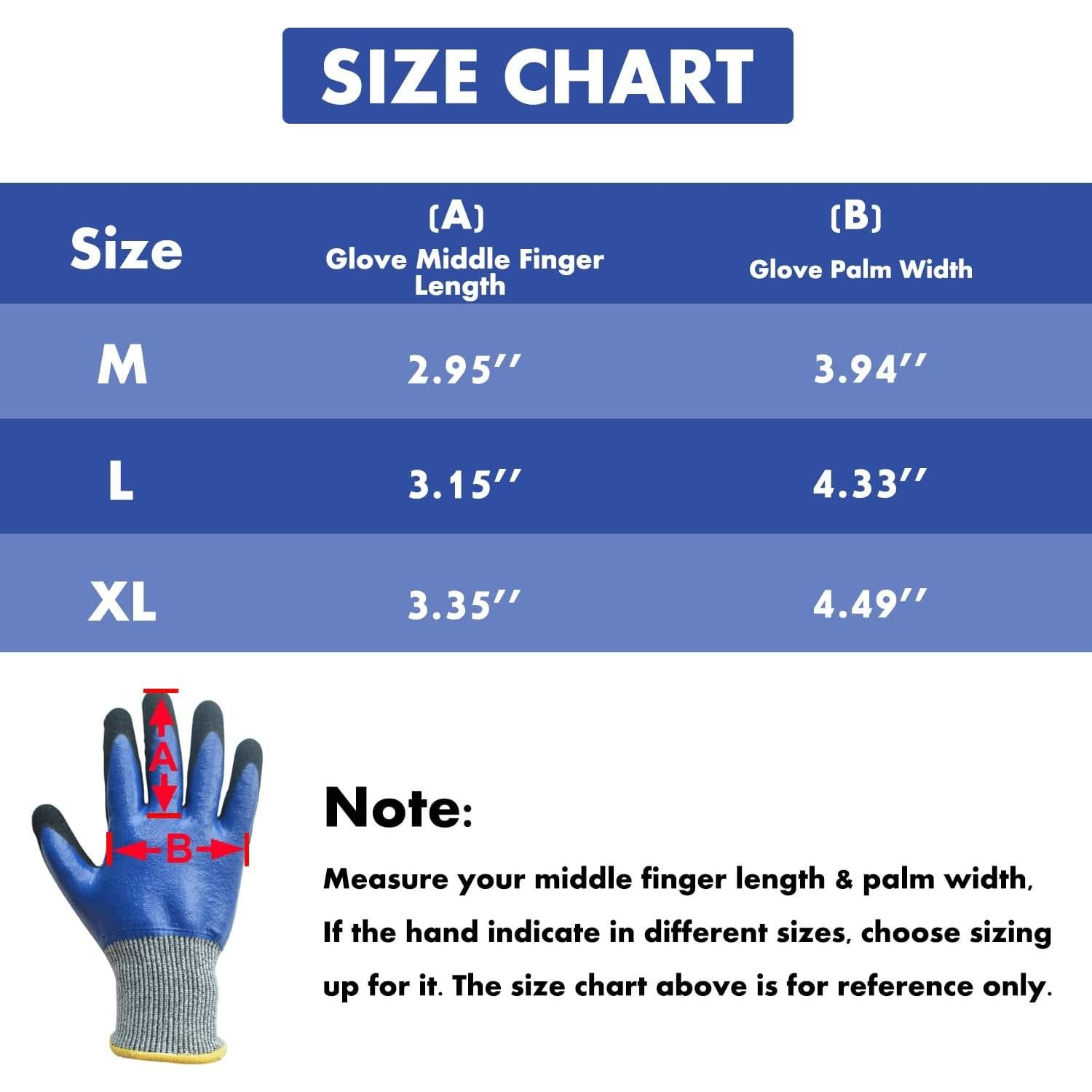 Guantes de Jardinería GLOSAV Medianos Nitrilo Antideslizantes