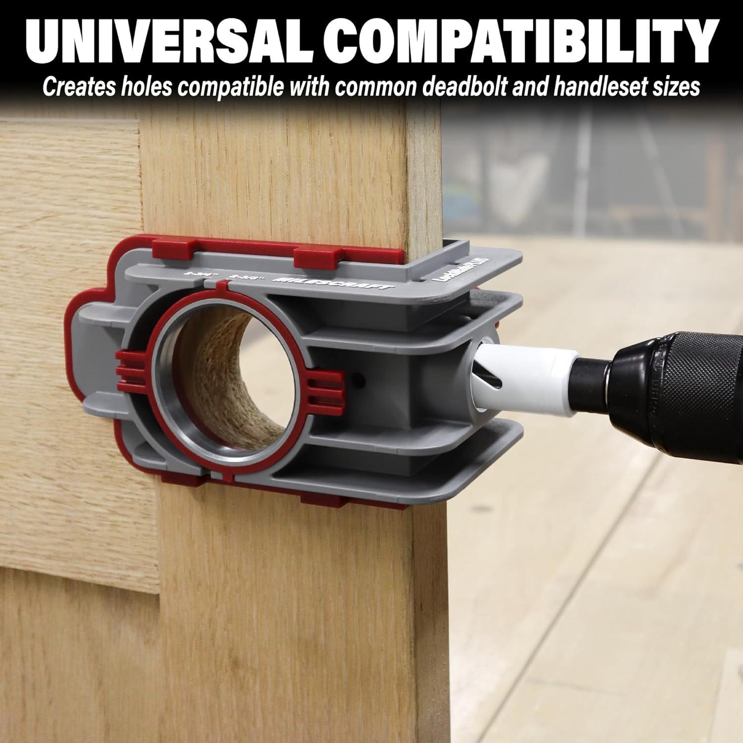 Kit de Instalación de Cerraduras Milescraft 1338 - Jig Profesional