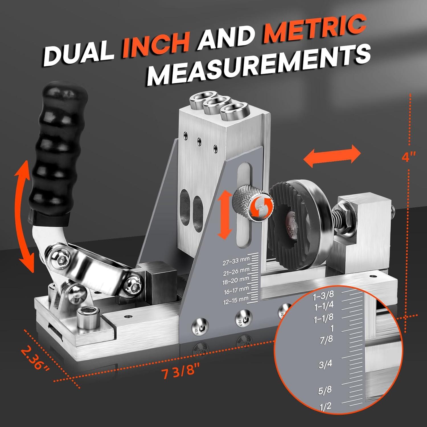 Plantilla de Agujero de Bolsillo Xincere Ajustable Plateada