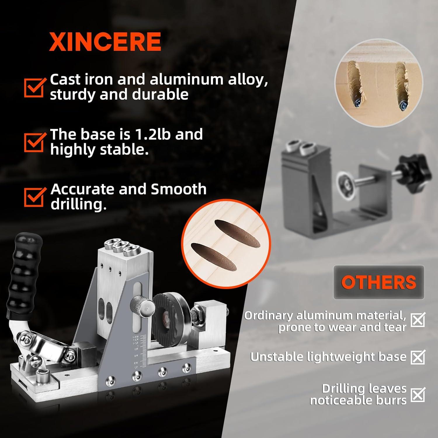 Plantilla de Agujero de Bolsillo Xincere Ajustable Plateada