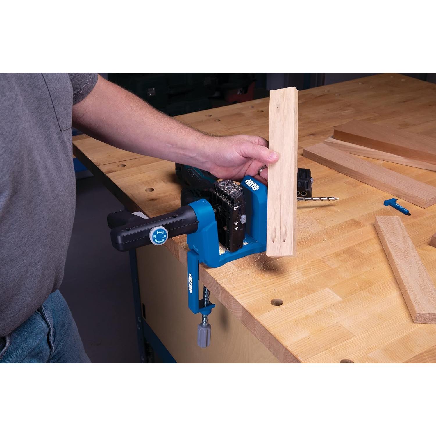 Kit de Guía de Taladro Micro Kreg KPHA530 para Agujeros de Bolsillo