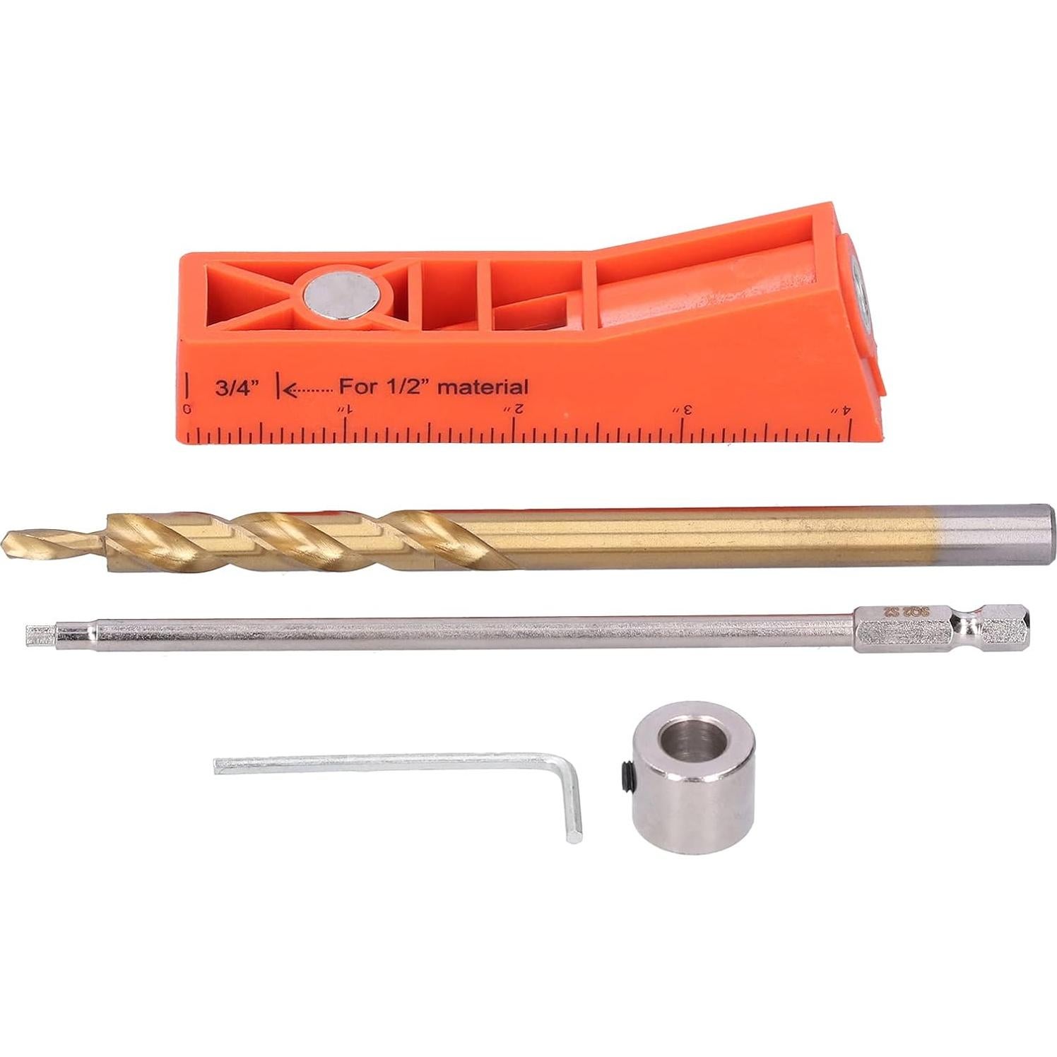 Kit de Plantilla de Agujeros de Pocket Hilitand 2 en 1 Metal