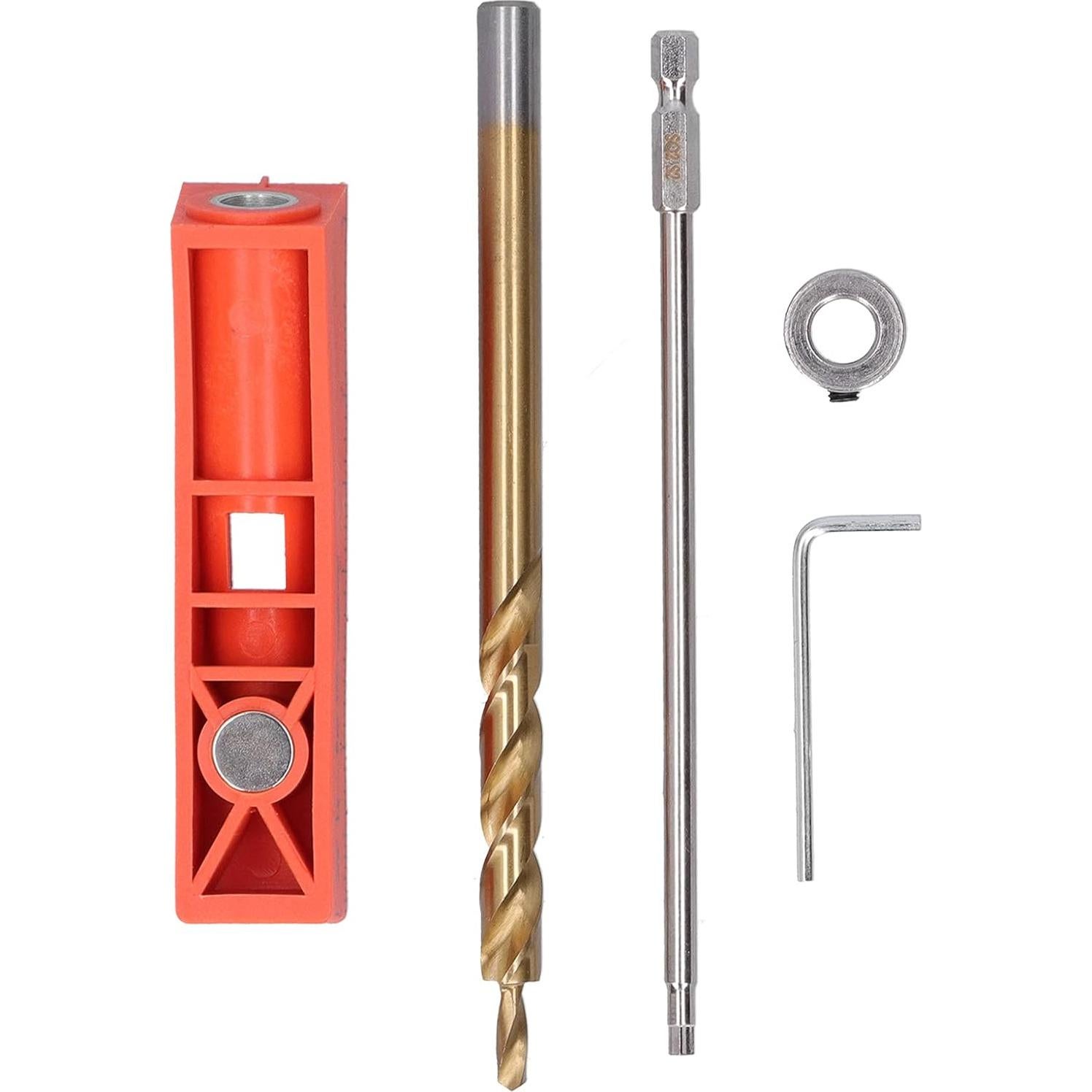 Kit de Plantilla de Agujeros de Pocket Hilitand 2 en 1 Metal